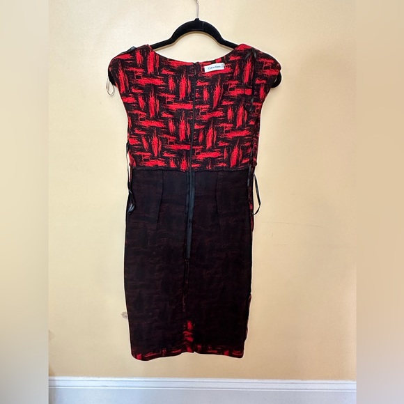 Calvin Klein red and black dress size 4 - Picture 5 of 8